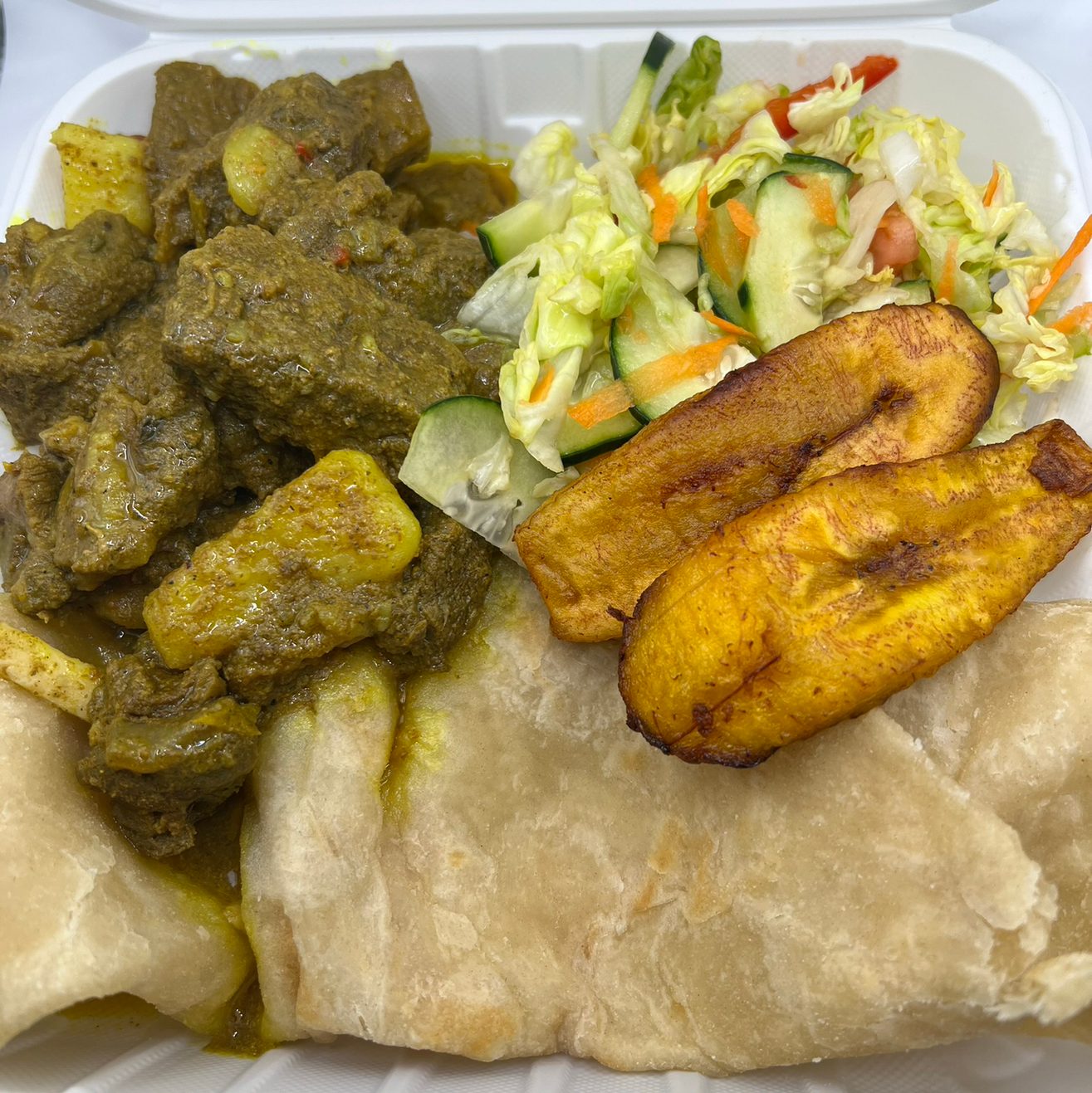 M Curry Goat Roti.