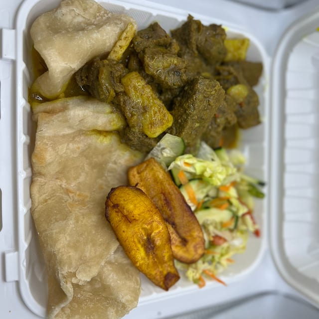 L Curry Goat Roti